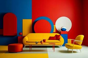 Bold use of primary colors for maximum impact photo