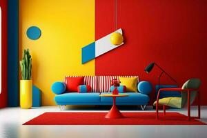 Bold use of primary colors for maximum impact photo
