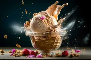 Capture the excitement and energy of ice cream with photo