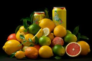 Citrus soda image hd photo