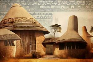 diseños inspirado por africano arquitectura foto