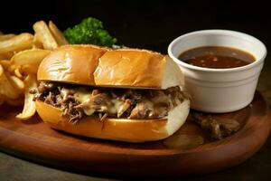 French dip image hd photo