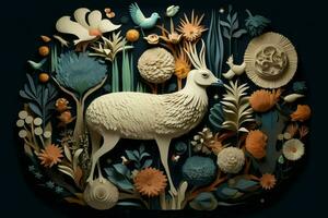 Organic shapes inspired by animals and plants photo