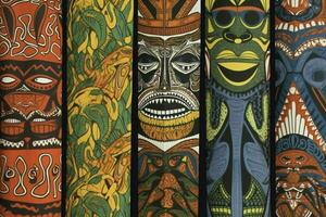 Patterns representing African mythological creature photo