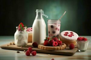 Photorealistic Product shot Food photography Milk photo