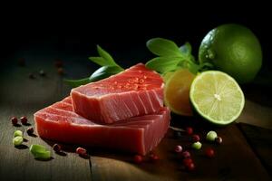 Photorealistic Product shot Food photography ahi photo