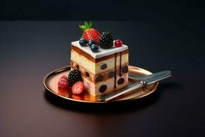Photorealistic Product shot Food photography cake photo