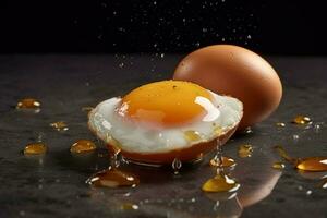 Photorealistic Product shot Food photography eggs photo