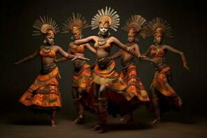 The beauty and elegance of African dancers in full photo