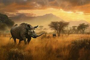 The beauty of African wildlife in their natural hab photo