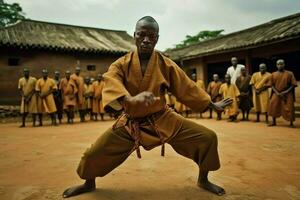 el elegante y poderoso movimientos de africano martí foto