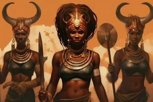 The fascinating and intriguing African mythology an photo