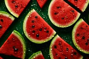 The fresh watermelon background is adorned with spa photo