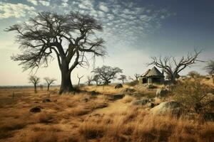 el crudo y escabroso belleza de africano naturaleza foto
