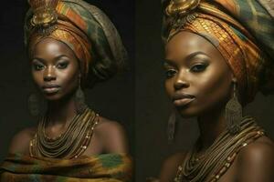 The striking beauty of African women adorned in tra photo