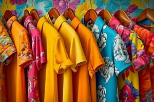 The vibrancy of vibrant summer clothing photo