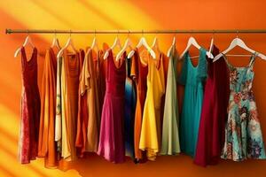 The vibrancy of vibrant summer clothing photo