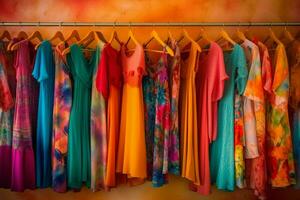 The vibrancy of vibrant summer clothing photo