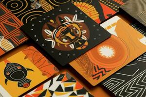 Use of African patterns in branding and marketing m photo
