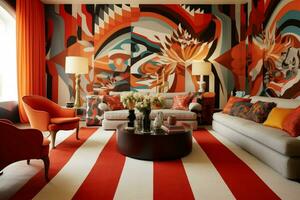 Use of bold graphic patterns for visual appeal photo