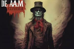 a comic book cover for the dead man photo
