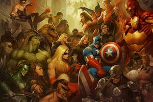 a comic book cover for the marvel universe photo