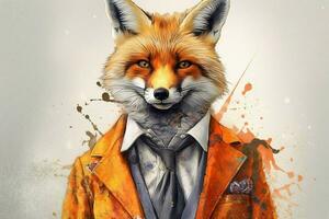 a fox in a jacket with the word mars on it photo