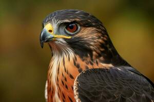 a hawk with the word hawk on it photo