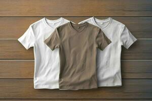 a plain tshirt mockup for designing and printing photo