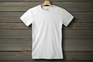 a plain tshirt mockup for designing and printing photo