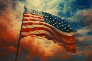 american flag image hd photo