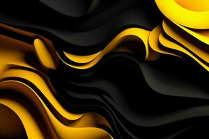 black and yellow background with a black backgrou photo