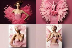 folleto de cáncer de mama foto