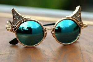 cat stylish sunglasses photo