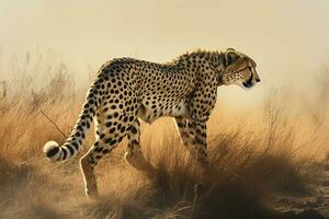 cheetah stalking image hd photo