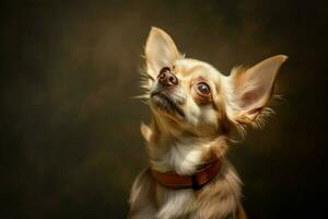 chihuahua looking up photo