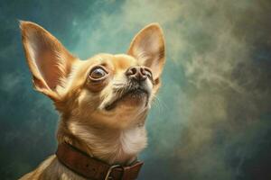 chihuahua looking up photo