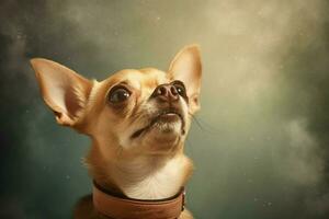 chihuahua looking up photo