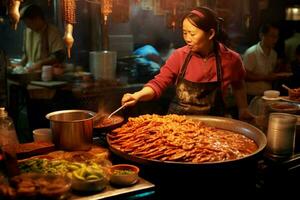 comida callejera china foto