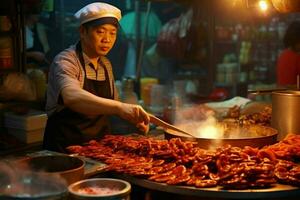 comida callejera china foto