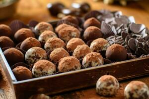 chocolate truffles image hd photo