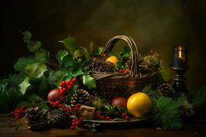 christmas composition table photo