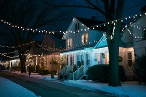 christmas lights image hd photo