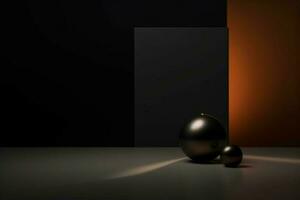 close - up dark minimalist background realistic an photo