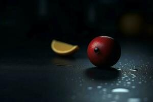 close - up dark minimalist background realistic an photo