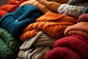 clothes sweaters woolen autumn photo