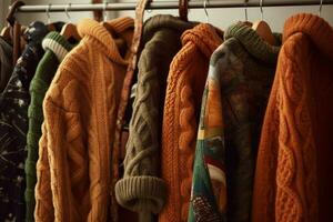 clothes sweaters woolen autumn photo