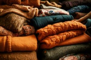 ropa suéteres de lana otoño foto