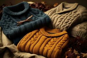 clothes sweaters woolen autumn photo