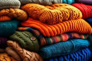 ropa suéteres de lana otoño foto